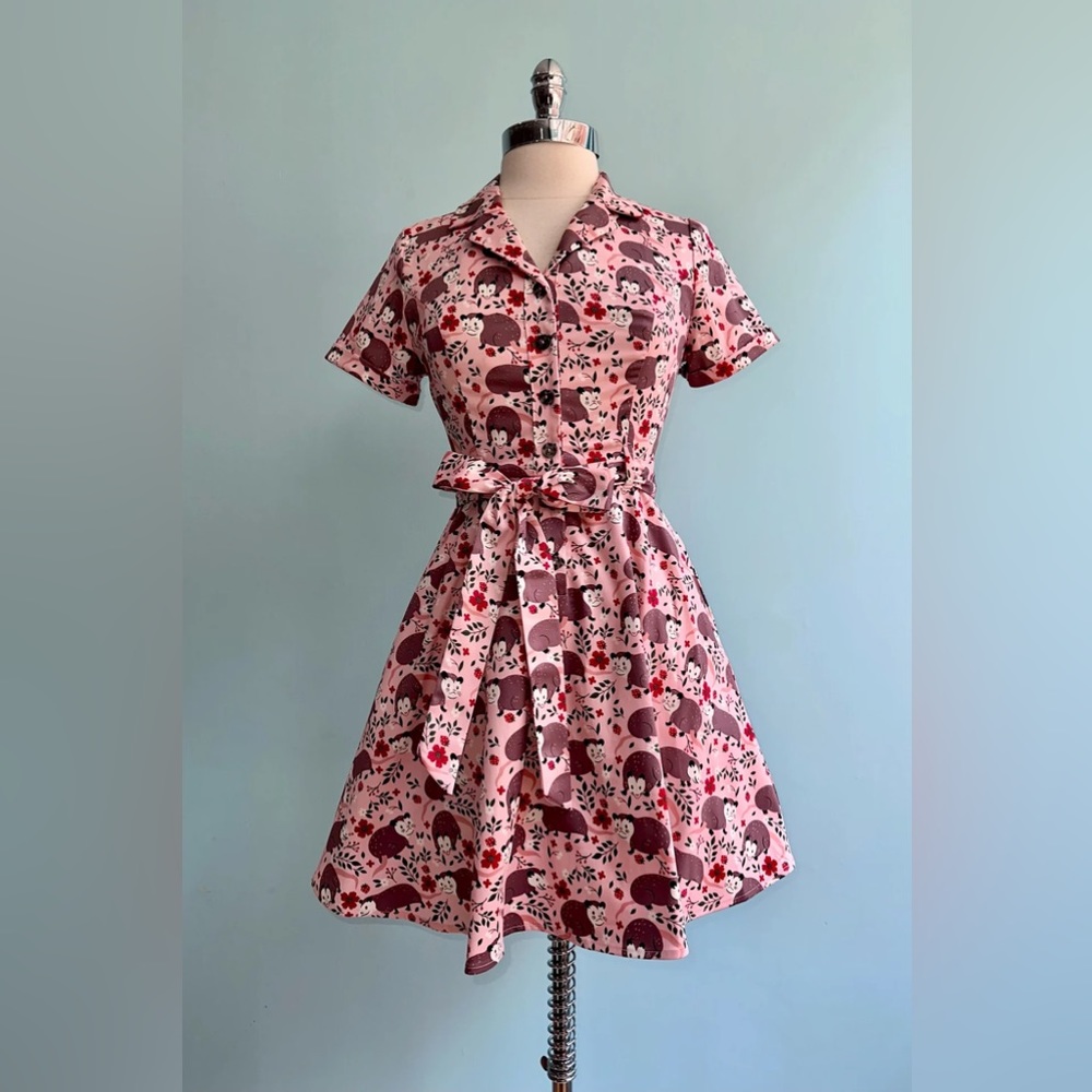 NWT Possum Shirtwaist Mini Dress by Eva Rose Size XL